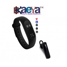 OkaeYa fitness Band with Heart Rate sensor/Pedometer/Sleep Monitoring With K1 Wireless Stereo Headset excellent sound quality and an amazingly lightweight design